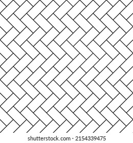 ceramic white bricks or metro tiles. seamless herringbone pattern, triangular zig zag tiling. Wall or flour for bathroom, kitchen or outdoor. Modern design, stone material in interior flat vector
