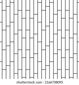 ladrillos blancos de cerámica, baldosas de metro sin costura, baldosas paralelas. Pared o harina para baño, cocina o exterior. diseño moderno del metro, material de piedra en la ilustración interior de vector plano