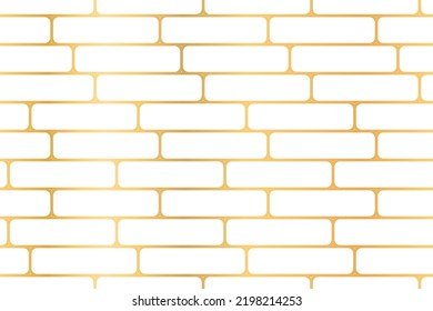 ceramic white bricks, metro tiles seamless horizontal pattern. Wall or flour for bathroom, kitchen or outdoor. modern subway design, stone material in interior flat vector illustration.