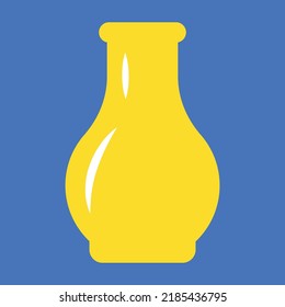 Varrón amarillo cerámico, ilustración, vector