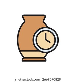Ceramics Drying Icon Vector Illustration