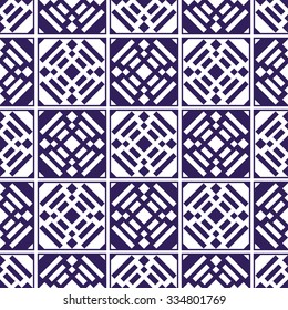 Ceramics Seamless Pattern.  Abstract  Background. Vector Regular Texture. Grid background. Tiled pattern.