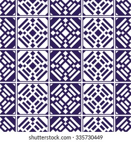 Ceramics Seamless Pattern. Abstract Background. Vector Regular Texture. Grid background. Tiled pattern.