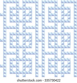 Ceramics Seamless Pattern. Triangles background. Abstract winter Background. Vector Regular Texture. Grid background. 