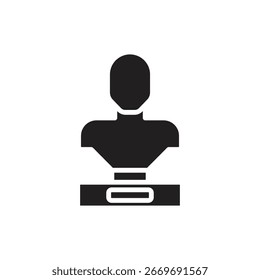 Ceramics Statue Filled Icon Vector Illustration