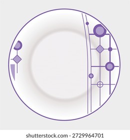 Ceramics Tableware Round Plate. Full Decoration Plate+19