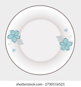 Ceramics Tableware Round Plate. Full Decoration Plate+21.eps