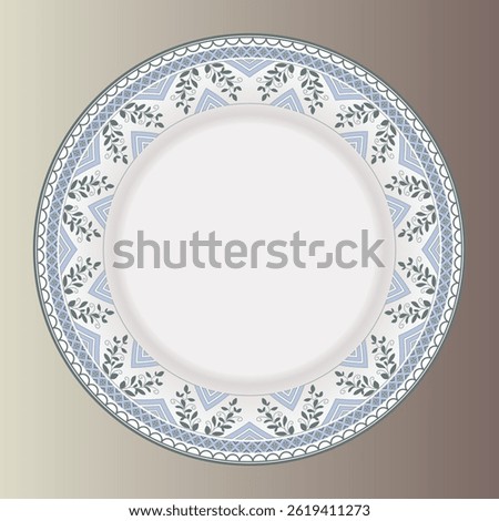 Ceramics Tableware, Round Plate, Full Body -Repeat for Dinner Plate Design
