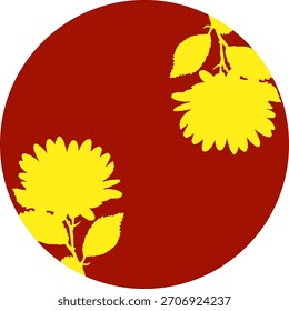 Vajilla de cerámica, Placa redonda, Tres, Recorte, Flor, Stock, Vector de diseño
