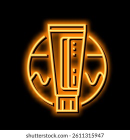 ceramide cream neon light sign vector. ceramide cream illustration