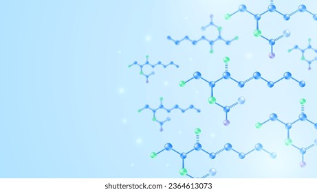 Ceramidmoleküle. Molekulare Struktur und blaue sphärische Molekülgrafik.