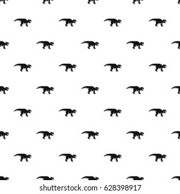 Ceratopsians dinosaur pattern seamless in simple style vector illustration