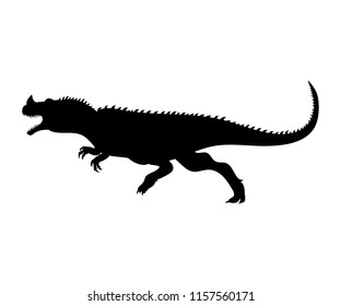 Ceratosaurus silhouette dinosaur jurassic prehistoric animal