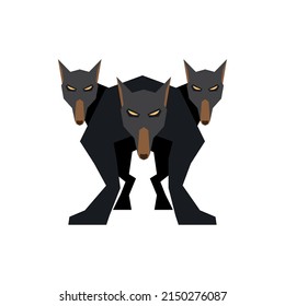 cerberus fantastic, magical creature icon