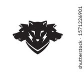 cerberus logo design concept elemen