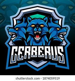 Cerberus mascot. esport logo design