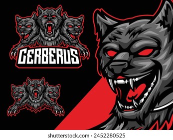 Cerberus mascot for esport team logo design