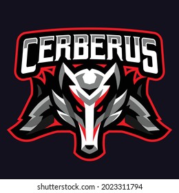 Cerberus mascot gaming logo template