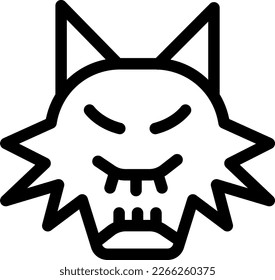 Cerberus Vector illustration on a transparent background. Premium quality symmbols. Thin line vector icons for concept and graphic design.