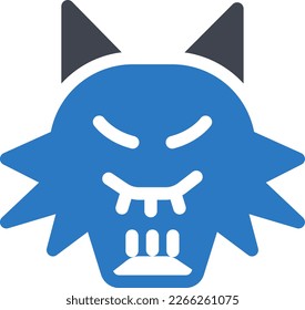Cerberus Vector illustration on a transparent background. Premium quality symmbols. Glyphs vector icons for concept and graphic design.