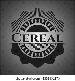 Cereal black emblem. Vector Illustration. Detailed.