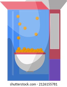 Cereal Box, Illustration, Vector On A White Background.