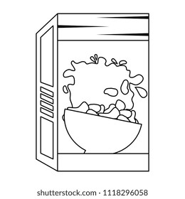 cereal box packing icon