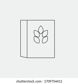 cereal box vector icon breakfast cornflakes icon