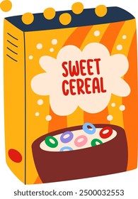 Cereal Corn Flakes Vector Illustration