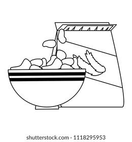 cereal dish with bag