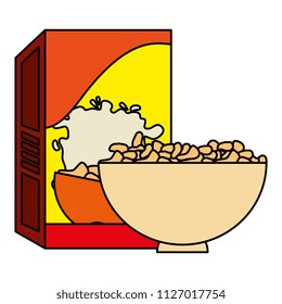 cereal dish with box