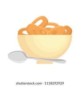cereal dish with spoon