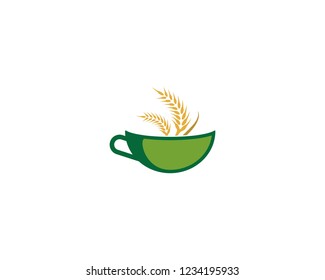 Cereal drink logo icon
