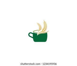 Cereal drink logo icon