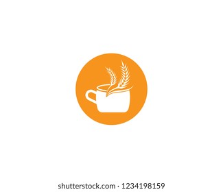 Cereal drink logo icon