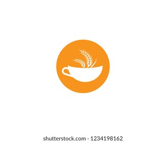 Cereal drink logo icon
