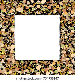 Cereal, grains , seeds, and beans border frame isolated on white background. Background for organic and natural healthy food