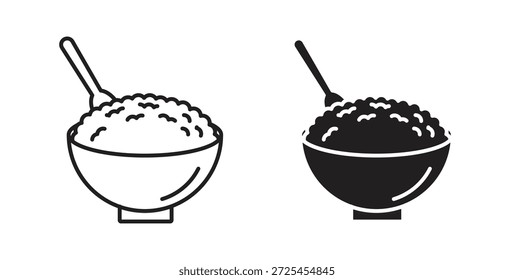 Cereal icon concept set. Simple icon collection