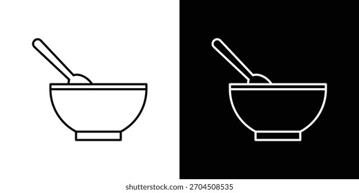 Ícone de cereais traçado vetorial editável para designs da Web