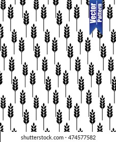 cereal icon pattrrn, wheat pattern