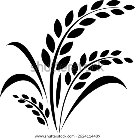 Cereal icon set, wheat ears icon vector, wheat, barley, oatmeal, flour, grain icon vector set isolated on white background.