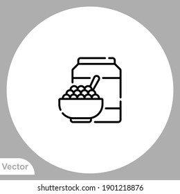 Cereal icon sign vector,Symbol, logo illustration for web and mobile