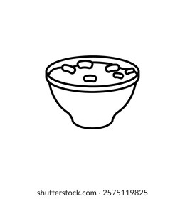 cereal icon Simple outline illustration