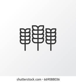 Cereal Icon Symbol. Premium Quality Isolated Wheat Element In Trendy Style.