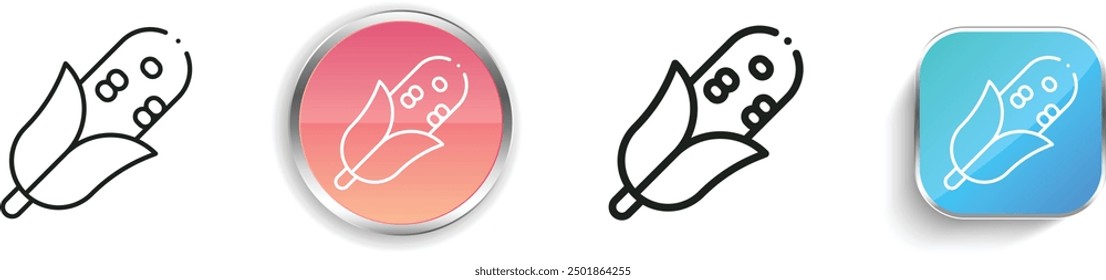 cereal icon. Thin Linear, Regular and Button Style Design Isolated On White Background