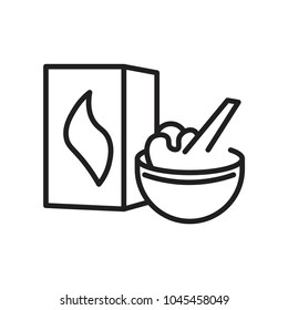 cereal icon vector