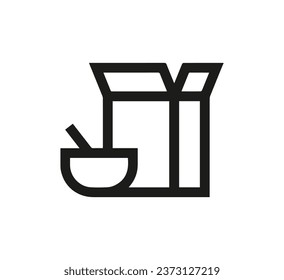 Cereal icon vector. Linear style sign for mobile concept and web design. Cereal symbol illustration. Pixel vector graphics - Vector.