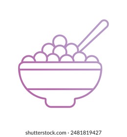 Icono de cereal con fondo blanco Vector ilustración de stock