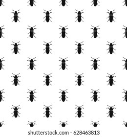 Cereal leaf beetle pattern seamless in simple style vector illustration