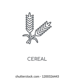 Cereal linear icon. Cereal concept stroke symbol design. Thin graphic elements vector illustration, outline pattern on a white background, eps 10.